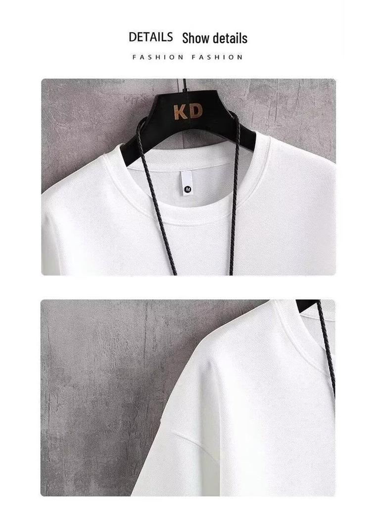 2024 Summer Men's Casual Sports Set: Trendy Short Sleeve T-shirt & Five-Point Shorts - Hong Kong Style