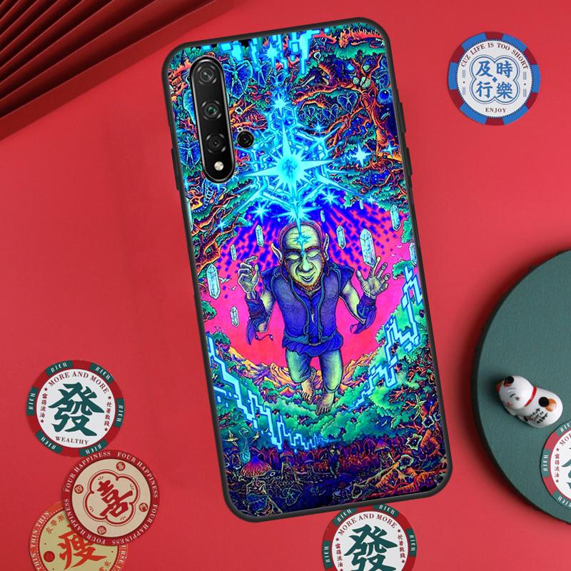 Psychedelic Trippy Art For Huawei Nova Y60 Y70 Y90 Y72 Y73 Y61 Y91 7i 8i 11i 12i 12s 9 10 SE P20 P30 P40 Lite Case