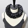 Detachable Ruffle Faux Collar Satins Shawl Wrap Role Play Clown Choker Neck Ruff Gothic Victorian Era Outfits for Women