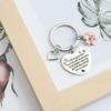 Mothers Day Gift Stainless Steel Keychain Birthday Gift for Mom Christmas Thank You Gift Stainless Steel Keychain for Backpack Bag Pendant