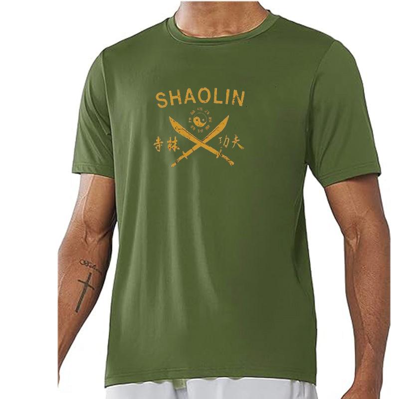 Camiseta de Entrenamiento de Espada Kung Fu del Templo Shaolín
