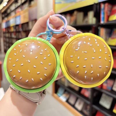 Grenzüberschreitende Dekompressions-Burger-Schlüsselanhänger - Lustiges Spielzeug für Kinder's Taschen & Autoschlüssel