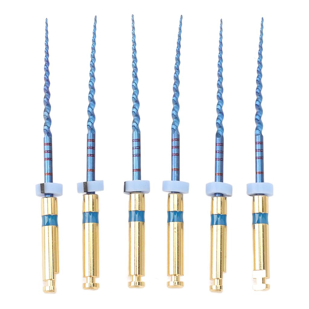 6pcs F3 Endodontic Files Good Adaptability Stretchy Large Tapered Endo Tip for Dentists 1in