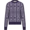 Sweaters Men's Purple Crew Neck Moderate Cape 313M650AT477-C480