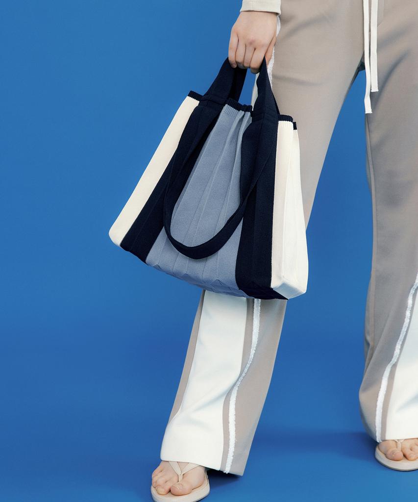Pleatsmama Two-Way Shopper Bag Blue
