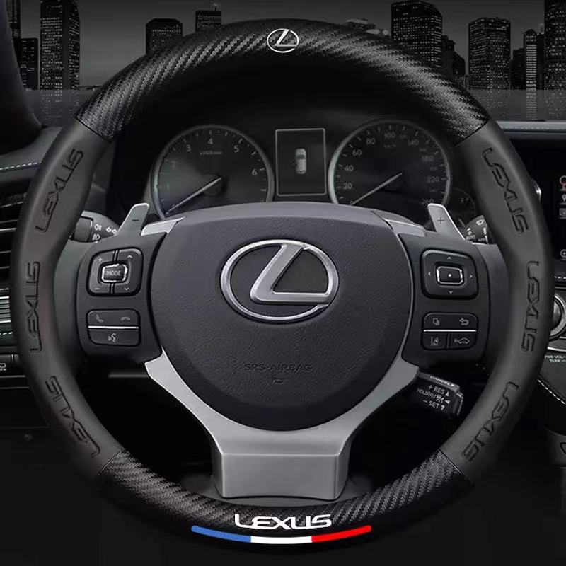 Pokrowiec na kierownicę z włókna węglowego do samochodu Dla Lexus F Sport ES200 ES260 ES300 RX300 LS500h GS300 IS300 CT200h NX300 LX570 GX460 HS