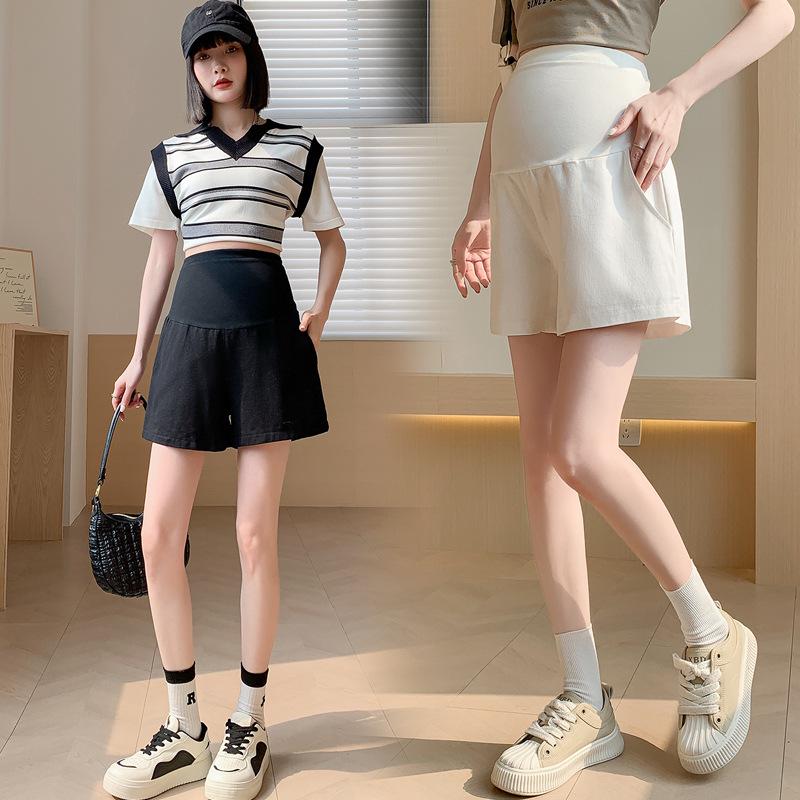 2026 Summer Fashion Maternity Loose High-Waisted Casual Wide-Leg Shorts