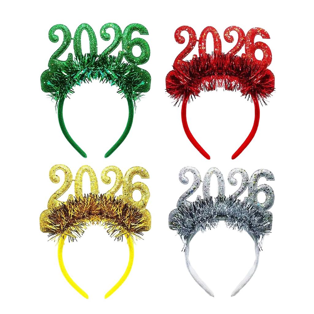 Opaska na głowę na imprezę sylwestrową, ozdobna opaska na głowę z cekinami na imprezę świąteczną