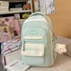 Schoolbag new high-value large-capacity ins burden reduction fashionable simple contrasting versatile schoolbag junior high school student backpack 