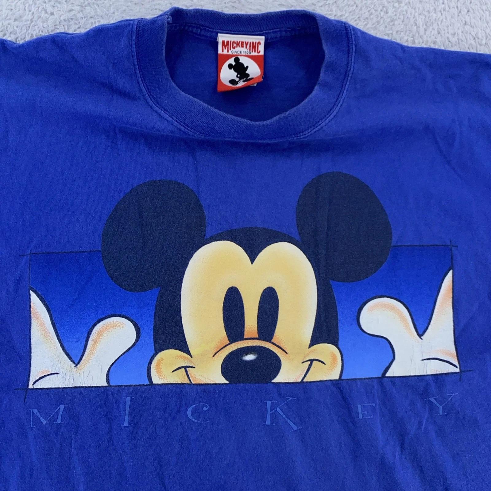 Vintage Mickey Inc Shirt Mens Large Walt Disney Cartoon Mickey Mouse 90s 4XL