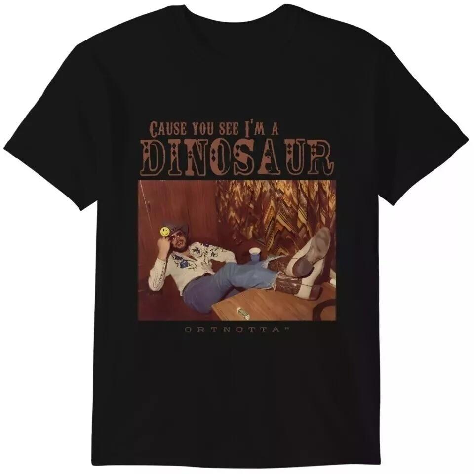 Black Dinosaur Hank Williams Jr Bocephus Shirt, Western Southern Retro T-shirt Unisex T-Shirt S