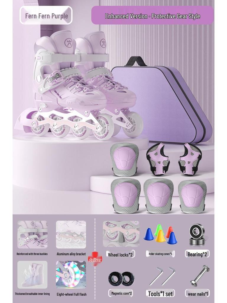 Children's Roller and Ice Skates - Ages 6-12, Beginner to Pro, Boys & Girls Inline Skates