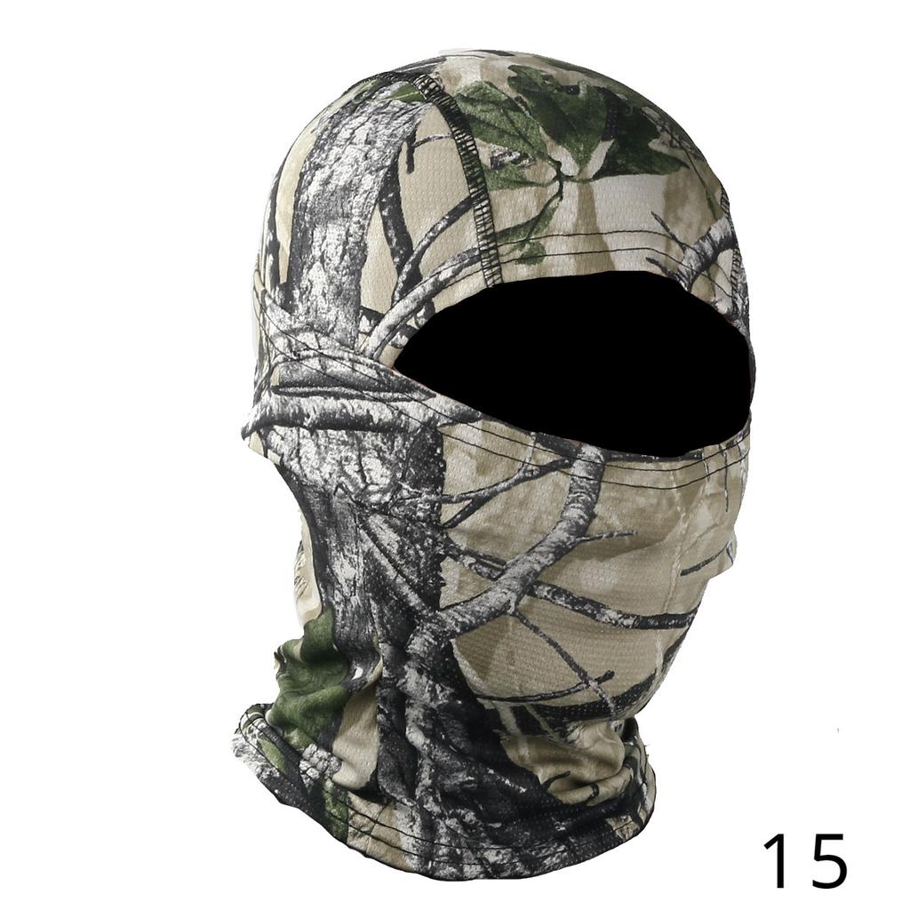 Outdoor Camouflage Camo Balaclava Army Tactical Military Ski Full Face Mask Motorcycle Bicycle Caps Full Face Mask 27 COLORS