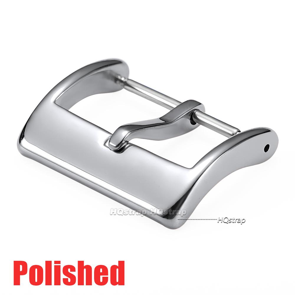 Stainless Steel Watch Buckle for Rubber Watchbands Silicone Strap Buckle 16mm 18mm 20mm 22mm Matte Polished Square Clasp Buttons