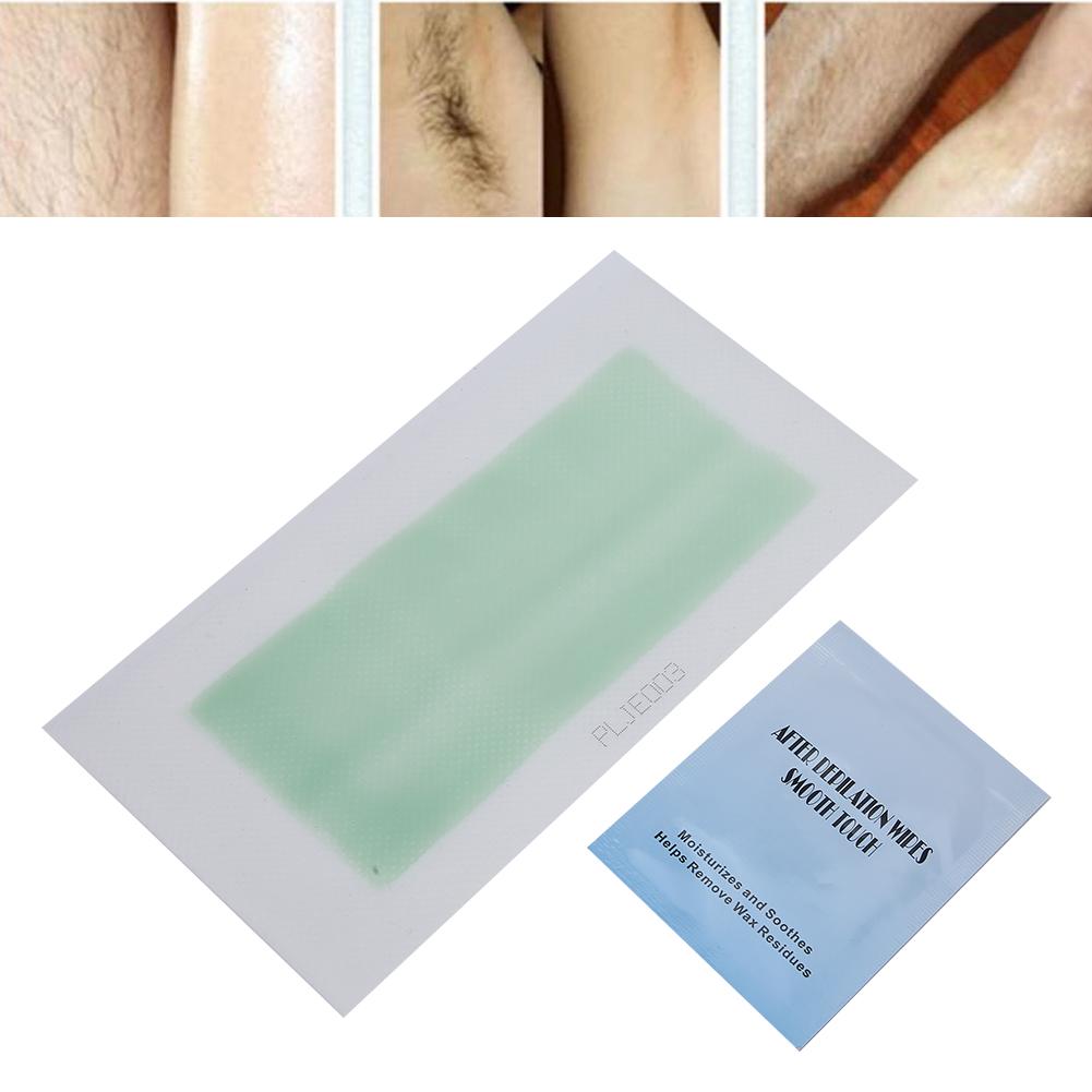 40pcs Hair Removal Wax Strip Paper Depilatory Paper 4pcs Cleaning Cotton Hair Removal Set