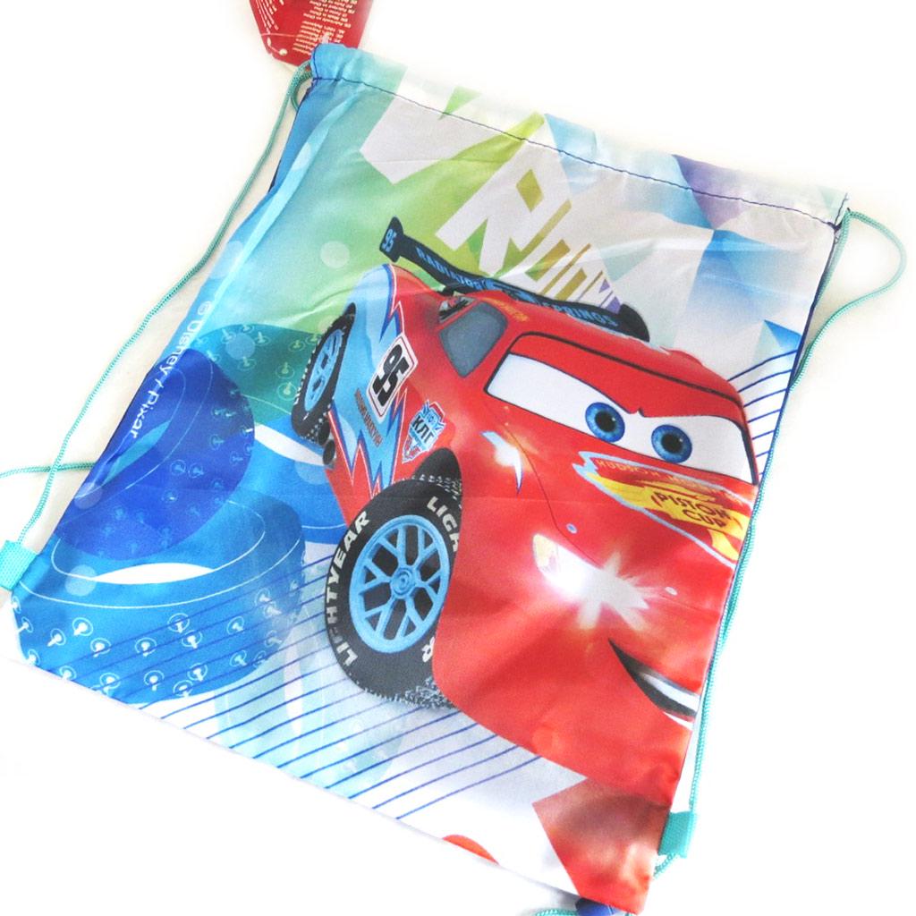 Cars [M5777] - Set de plage 'Cars' bleu rouge (serviette + sac piscine) 120x60 cm