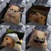 Hamster Lustig Traurig Meme Kissen über Wohnzimmer Sofa Kissenbezug Heimdekoration Schlafzimmer Zimmer Bett Kissenbezug