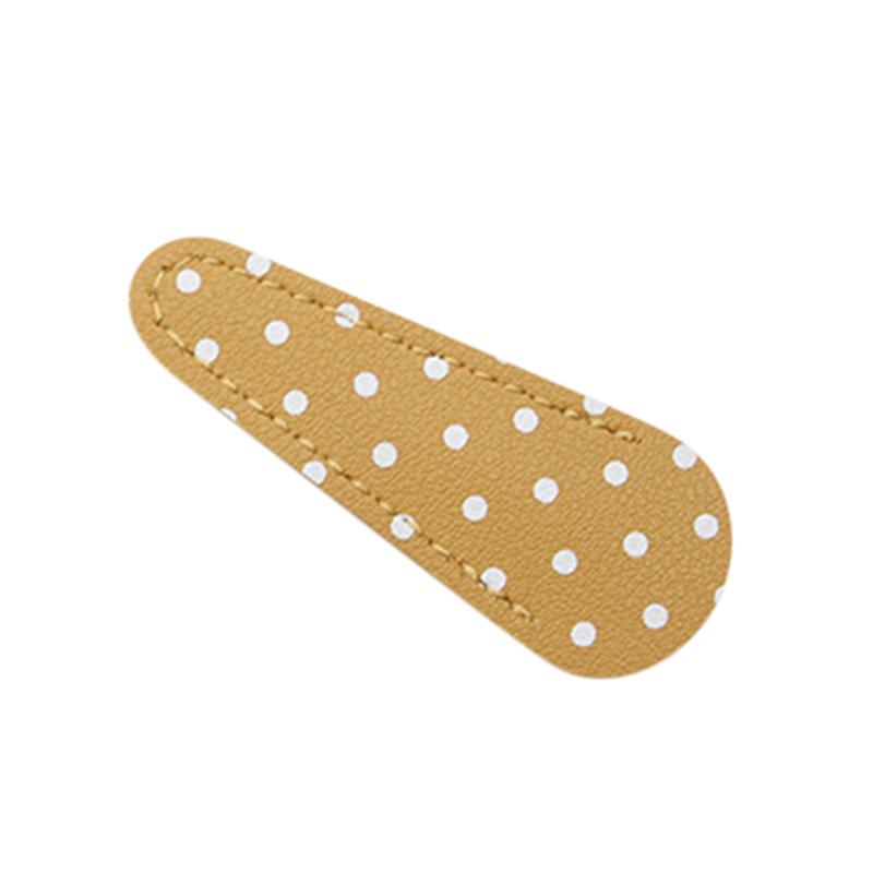 

1 шт. Защитные чехлы для ножниц из искусственной кожи с принтом в горошек, чехол для ножниц для рукоделия, защитный чехол для ножниц для шитья жёлтый