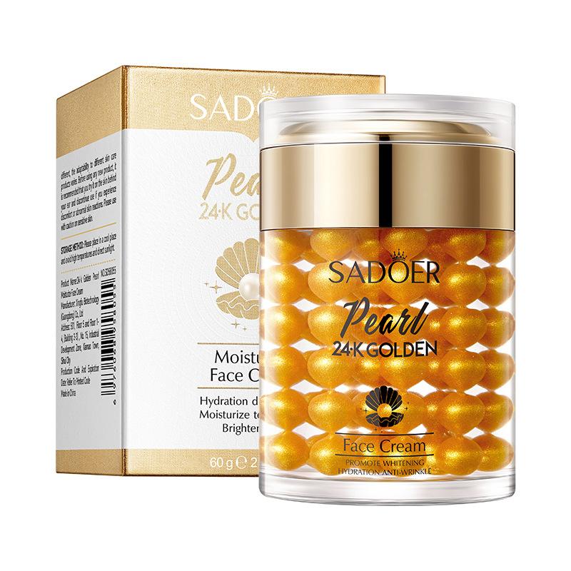 24K Gold Collagen Pearl Cream 60g SADOER Hydrating Moisturizing Cream