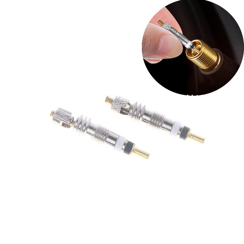2/6/10Pcs Bike Repair Replacement Brass Tubeless Core Bicycle Removable Presta Valve Core For Road MTB Bike