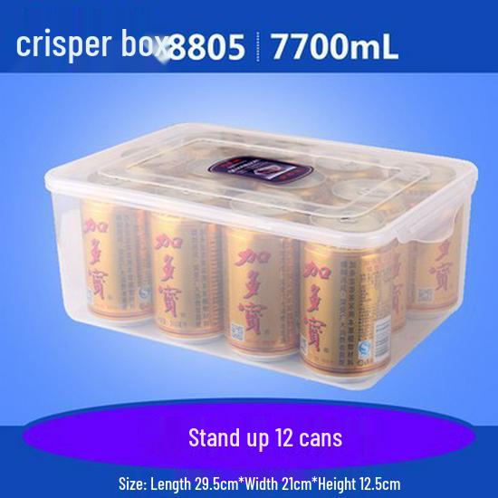 Food Grade Rectangular Plastic Storage Box with Lid - Freezable, Sealable Kitchen & Refrigerator Organizer