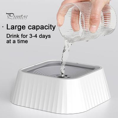 Ciotola per l'acqua per cani Nessuna fuoriuscita Fontana per animali domestici Alimentatore lento Piatto galleggiante antigoccia Antispruzzo Ciotola per cani per bere pulito