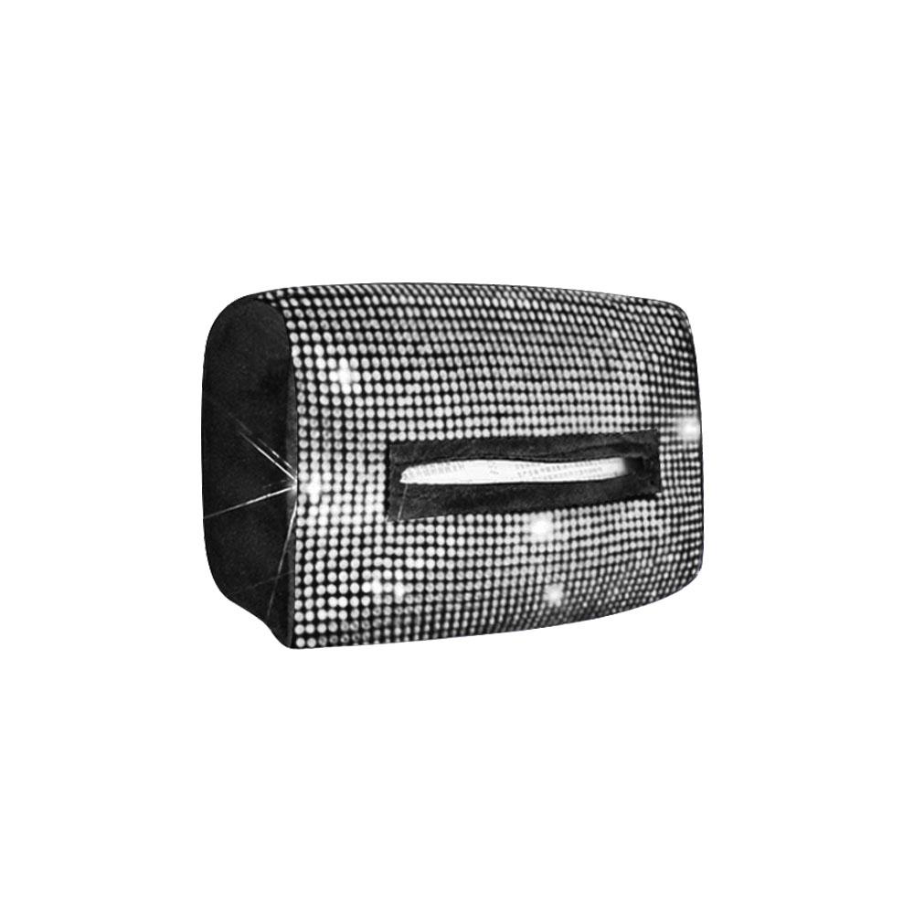 Diamond Car Tissue Box Universal Auto Interior Paper Towel Storage Bag Tissue Holder Auto Seat Back Headrest Hanging Paper Bag