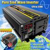 3000/4000/6000/8000W Car Voltage Transformer LED Display Vehicle Smart Inverter Dual USB AC 12V To DC 220V for Vehicle Appliance
