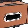 Car Back Seat Organizer with Cup Holder Tissue Dispenser Hooks Multifunctional Seat Back Storage Box for SUV Truck Sedan Brown