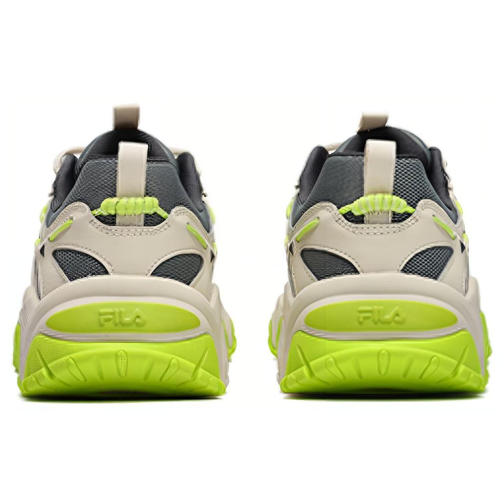 Fila Fluid 4 Cat Paw 4.0 Mesh Fabric Synthetic Leather Retro Low-Top Lifestyle Shoes Men Sneaker Gray White F12M232127FMW