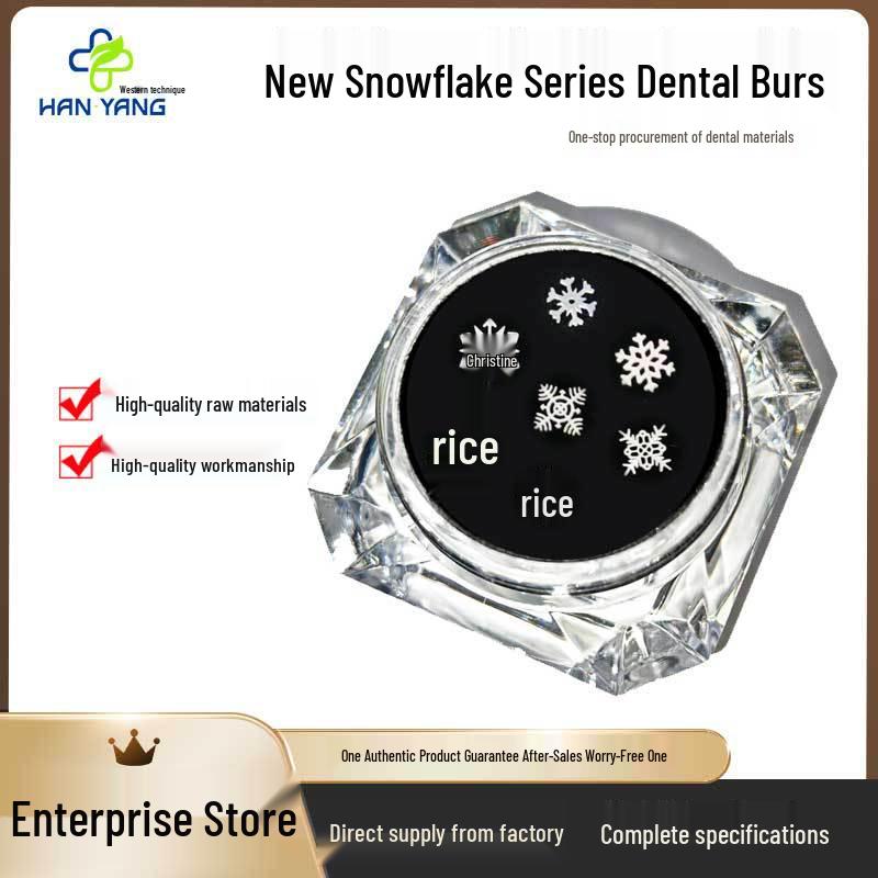 3-Piece Ultra-Thin Double-Sided Snowflake Dental Burs