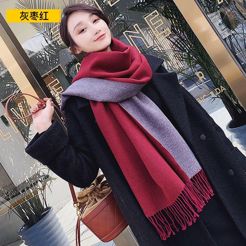 Womens Fall Winter Scarf Fashion Tassel Soft Warm Blanket Scarves Thick Soft Womens Shawl Wraps