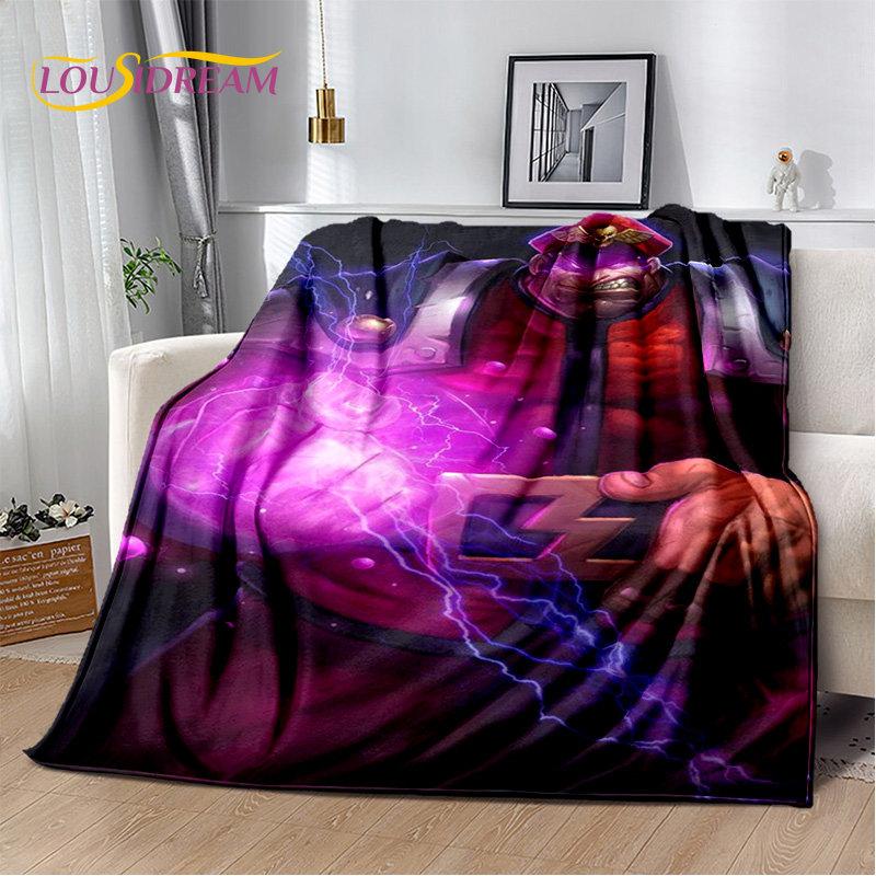 Street Fighter Retro Game Gamer Soft Plush Blanket,Flannel Blanket Throw Blanket for Living Room Bedroom Bed Sofa Picnic Cover