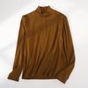 Strato Base Dimagrante Collo Alto Senza Cuciture di Nicchia - Manica Lunga, Patchwork, Capo d'Abbigliamento Casual