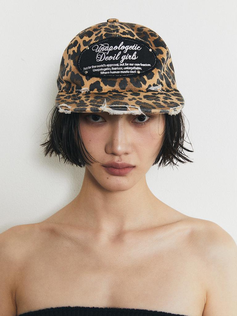 HALF DEVIL US One Legacy Leopard Washed Ball Cap_Brown