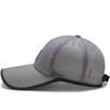 Summer Outdoor Sunshade Mesh Hat, Men's Extended Brim Leather Label Baseball Cap, Sunscreen Hat