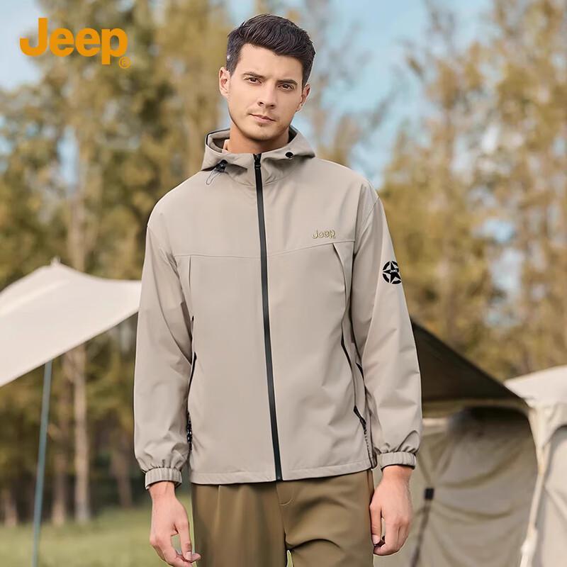 Jeep Men's Hooded Windproof Outdoor Jacket