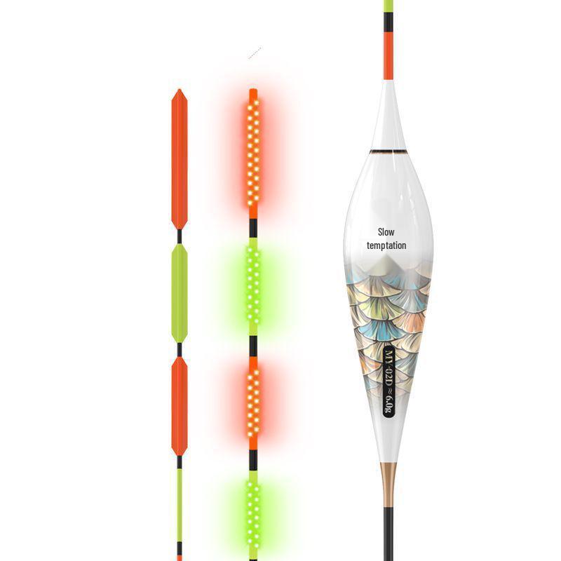 LED Luminous Electronic Fishing Float for Chinese Perch & Grass Carp - Wind & Wave Resistant