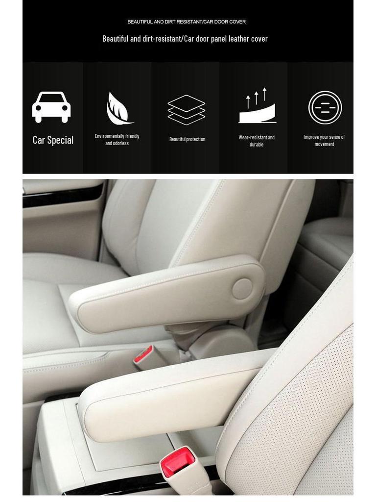 Toyota Alphard (2011-2014) Front Seat Armrest Leather Cover