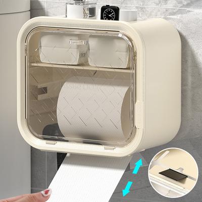 Bathroom Paper Towel Box Waterproof Toilet Paper Box Drawer Box Toilet Paper Roll Paper Holder Wall Mounted