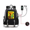 Anime Chainsaw Man Backpack Large Capacity USB Computer Bag Student School Bag