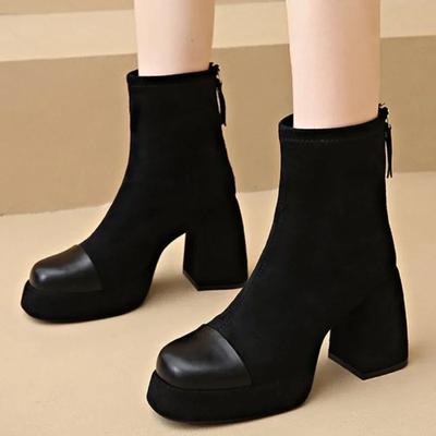 Fashion 2025 Designer Winter Women Modern Ankle Boots Casual Short Booties Ladies Platform Thick High Heels Shoes Dimension 34-40