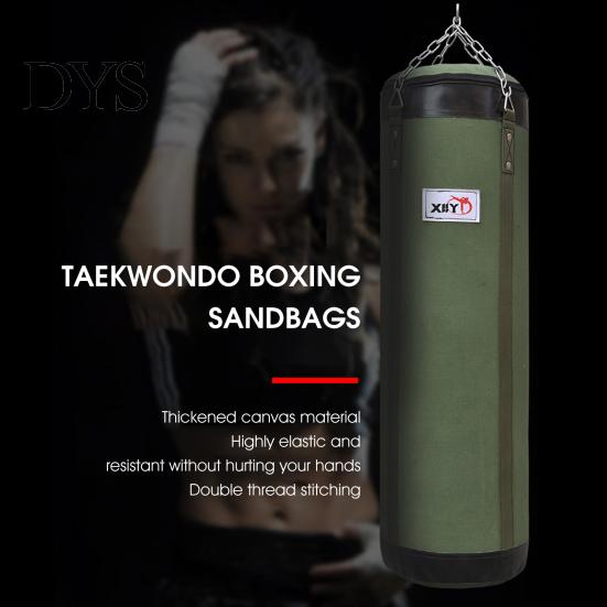 Punching Bags Canvas Boxing Bag Hanging Design High Strength Good Sandbag Toughness Empty for Gym