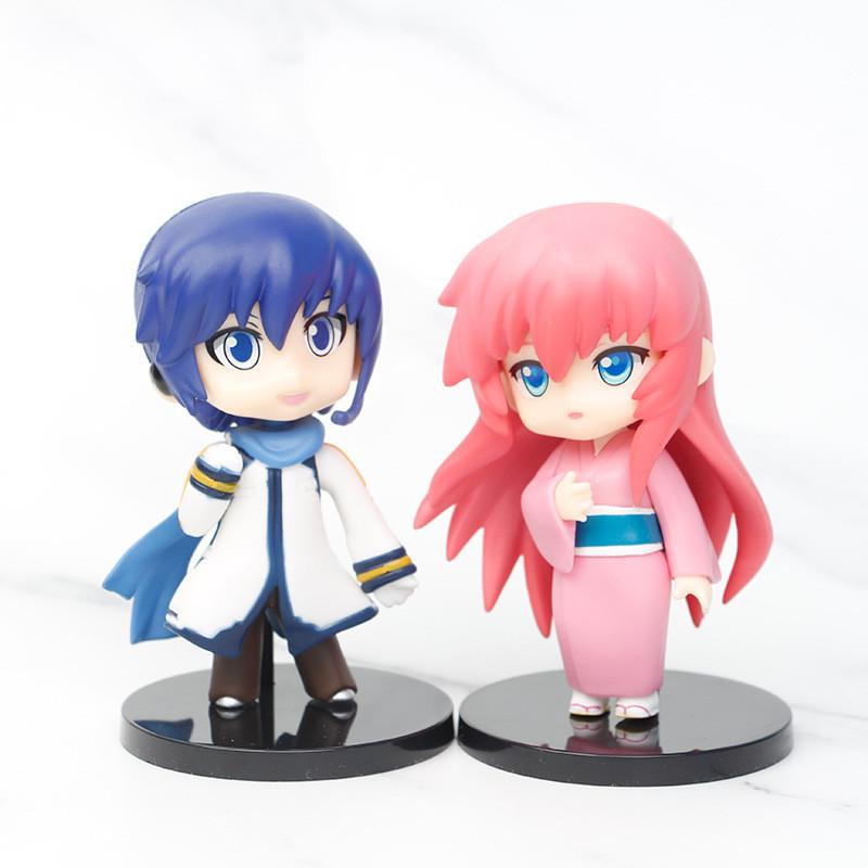 Cute Pvc Virtual Singer Model Figurine Meiko Kaito Miku Car Dashboard Ornaments