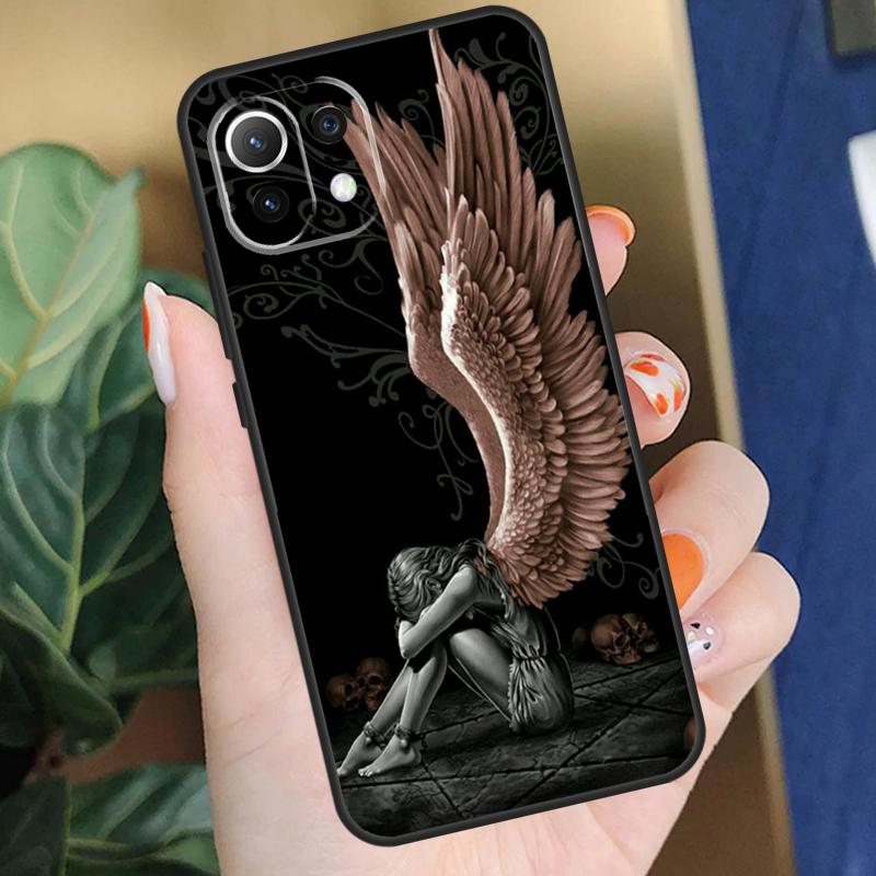 Fantasy Engel Meisje Vleugels Hoesje Voor Xiaomi 15 14 Ultra 13T 14T 15T Pro 17 Pro Max POCO X7 Pro X5 X6 F5 F6 F7 F8 Coque