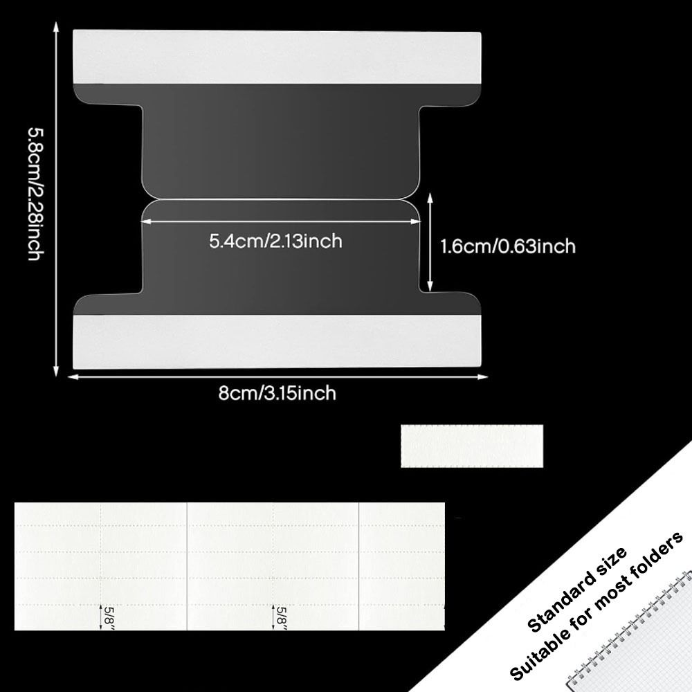 25pcs Index Label File Storage Folder Page Separation Self-adhesive Index Label  Paperwork