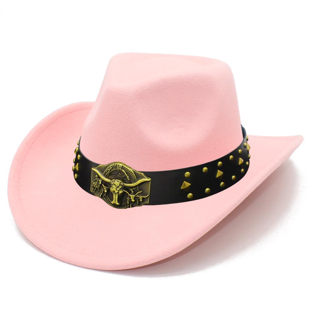 New fashion bull head accessories peach top top hat personalized grassland Tibetan western cowboy hat versatile cowboy hat