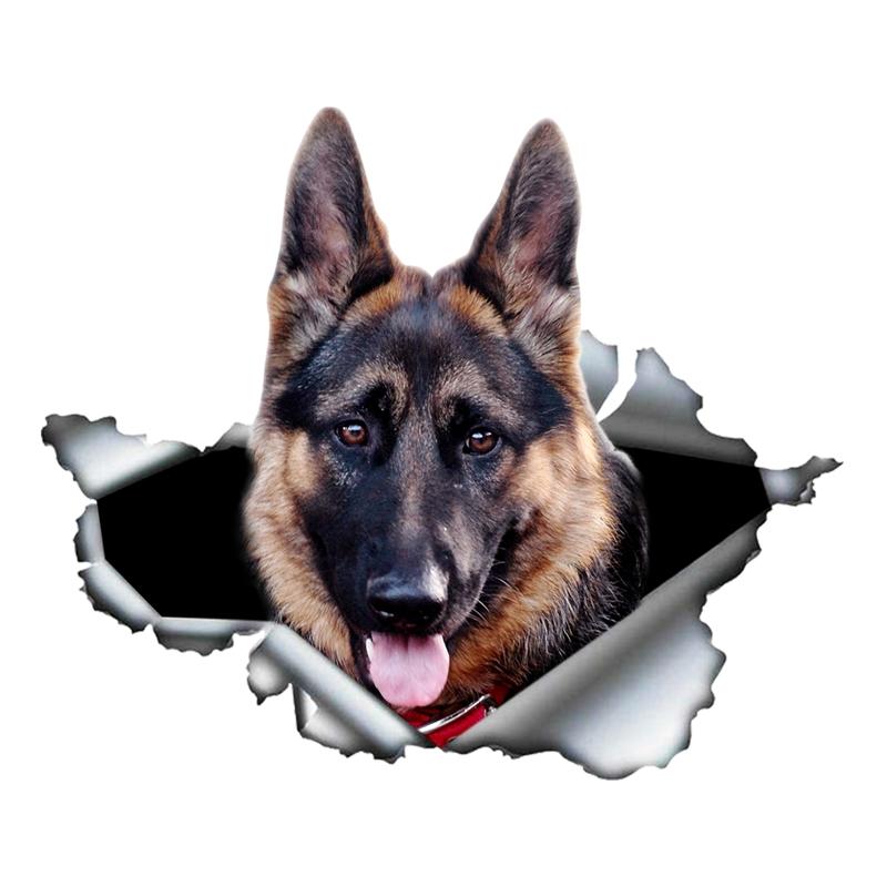 Adesivo Autoadesivo Pastore Tedesco Cane da Compagnia Adesivo per Auto Impermeabile Decorazioni Auto su Paraurti Lunotto Posteriore Laptop JM38