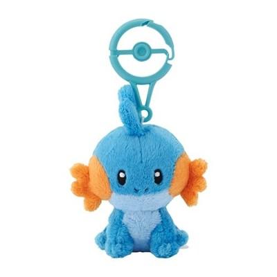 Pokemon Center Original Carabiner Mascot Mudkip Plush Doll Keychain Japan FS