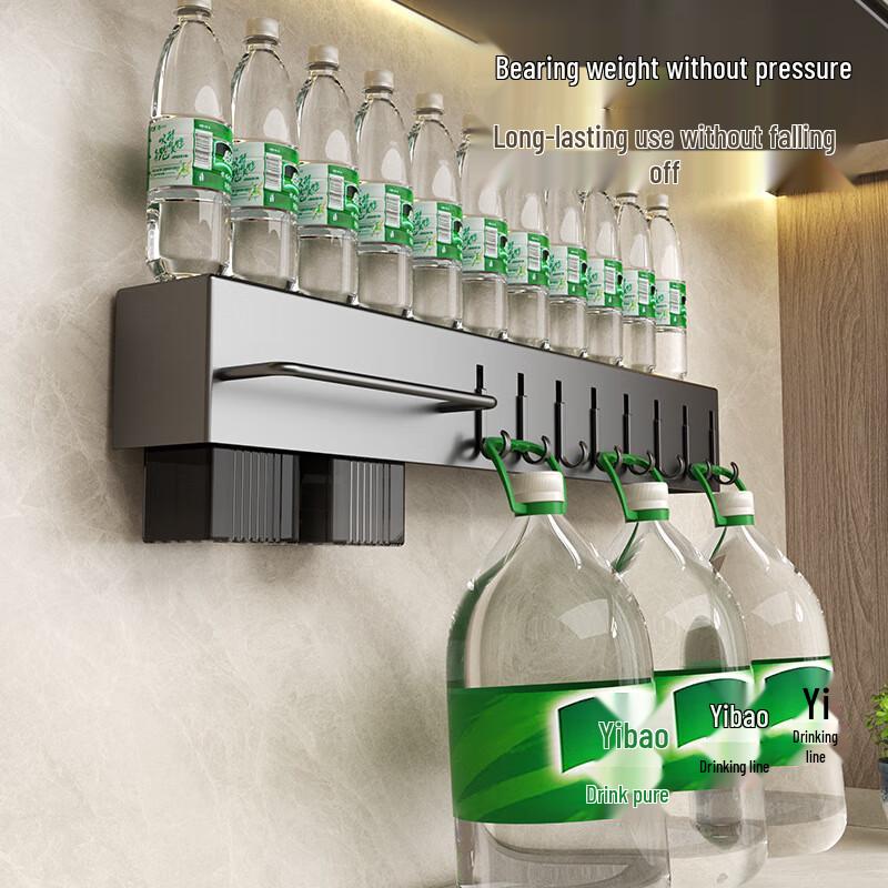 DANLE Wandmontiertes 201 Edelstahl Küchenregal mit Messerhalter